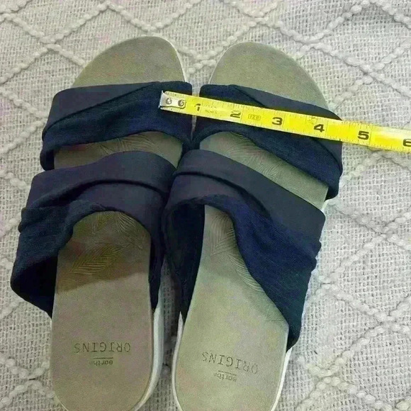 Earth Origins Giana Slip On Comfort Walking Sandals in Navy Blue, Women’s Sz 7.5 - Picture 10 of 11